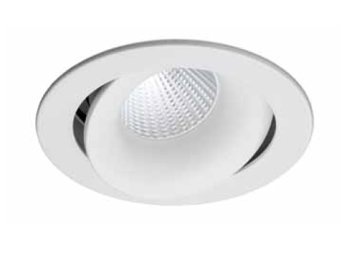 Round Light Fixture in Square Frame